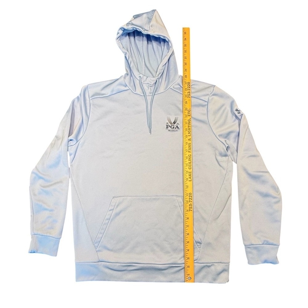2024 PGA Valhalla Men Medium Under Armor Hoodie Light Blue - Picture 3 of 8